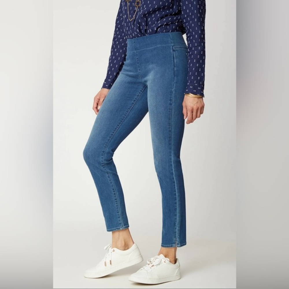NYDJ Skinny Ankle Pull-On Jeans Size 10